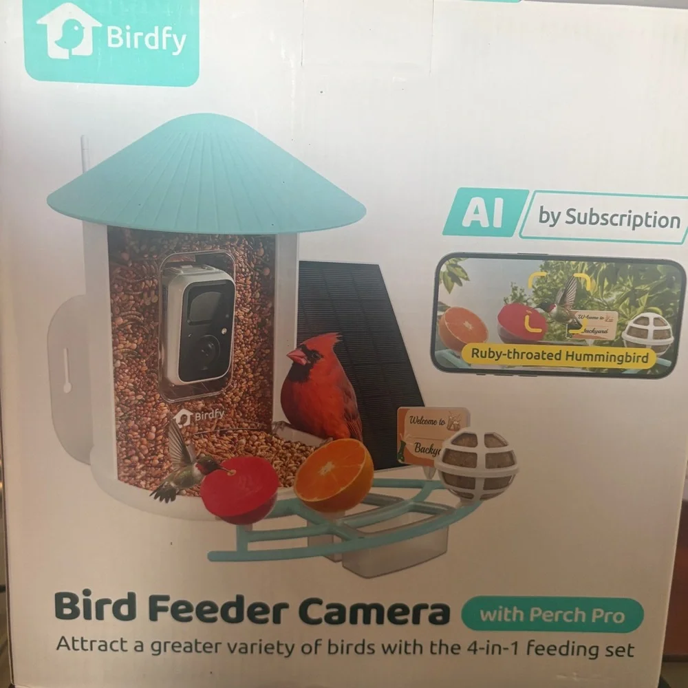 Birdfy Smart Bird Feeder Camera Solar AI Bird Recognition 1080P WiFi